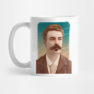 French Author Guy de Maupassant illustration Mug